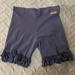 Matilda Jane Kids Navy Ruffle Hem Shorts